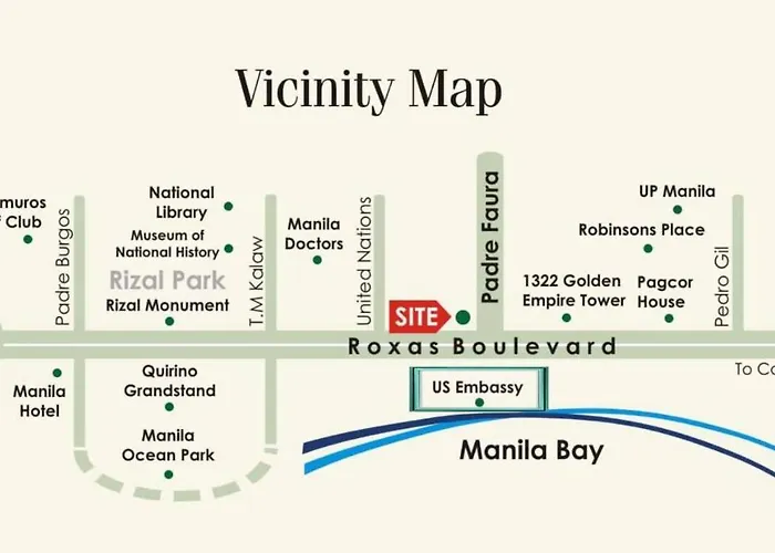 Comfy Grand Riviera Suite, Roxas Blvd Ermita Infront Of Us Embassy Aparthotel 3*